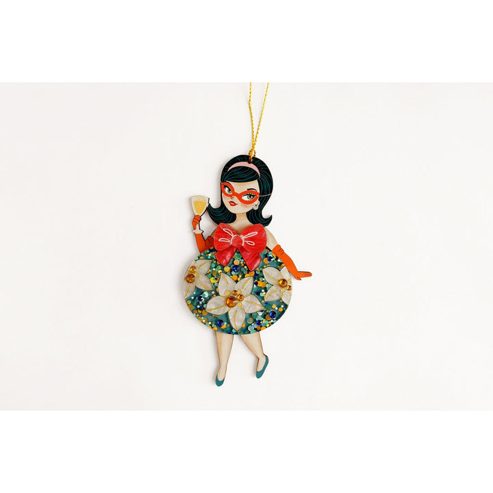 Floral Christmas Tree Ornament by Laliblue 1
