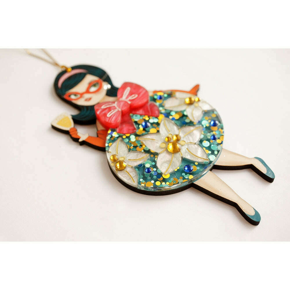 Floral Christmas Tree Ornament by Laliblue – view 3