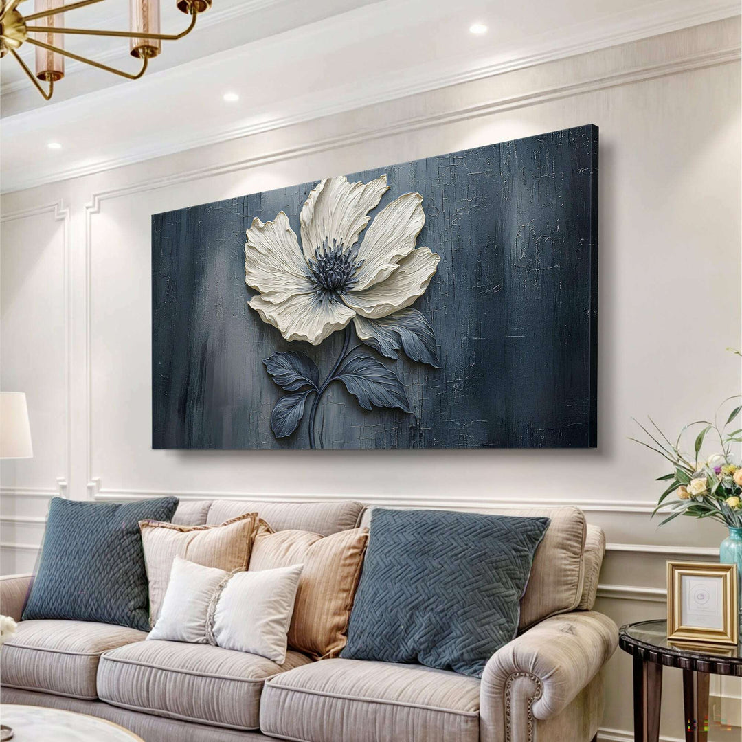 Floral Clay Relief Wall Art
