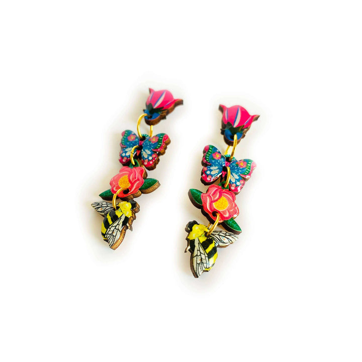 Floral Heaven Dangle Earrings by Rosie Rose Parker
