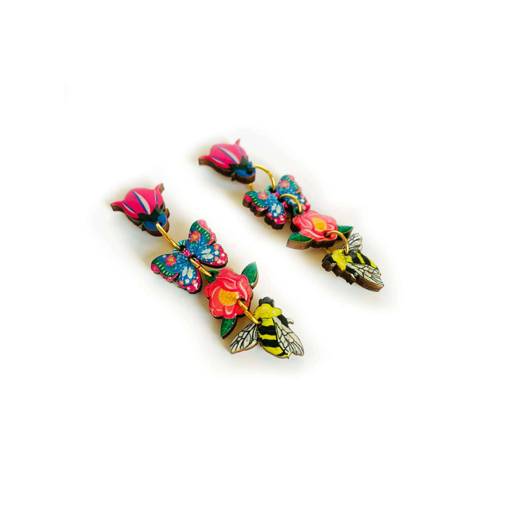 Floral Heaven Dangle Earrings by Rosie Rose Parker
