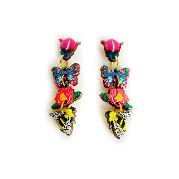 Floral Heaven Dangle Earrings by Rosie Rose Parker