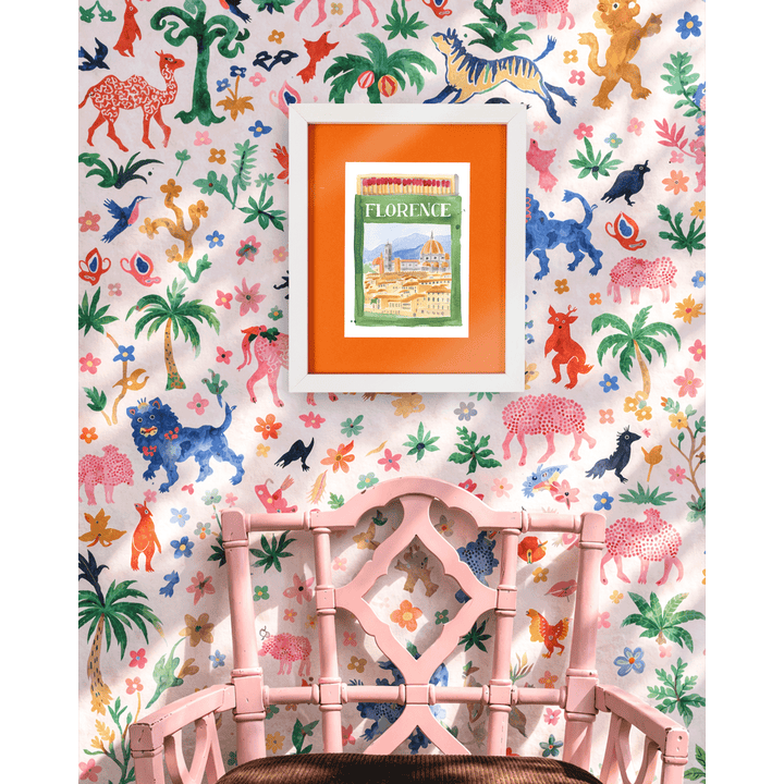 Florence Matchbook Art Print