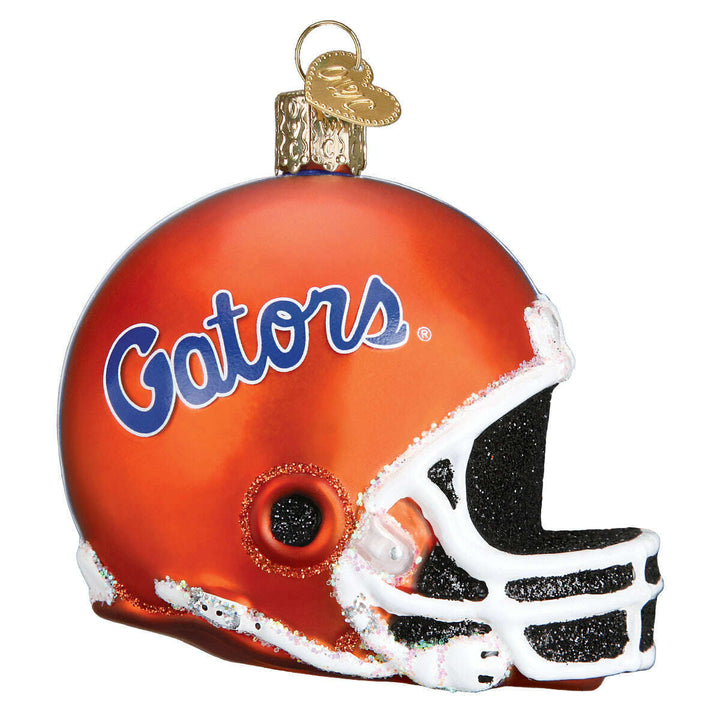 Old World Christmas Florida Gators Helmet Blown Glass Ornament