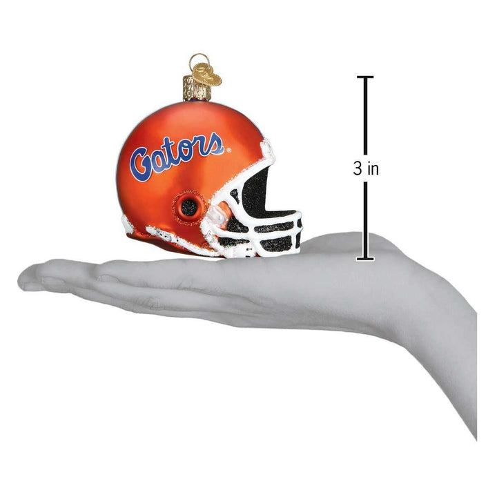 Old World Christmas Florida Gators Helmet Blown Glass Ornament