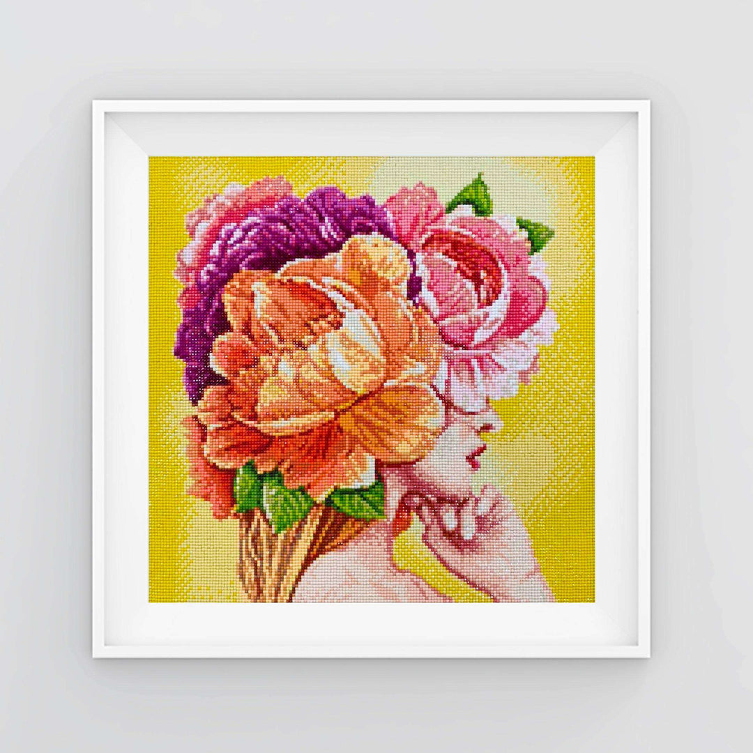 Flower Affection CS2527 15.7 x 15.7 inches Crafting Spark Diamond Painting Kit