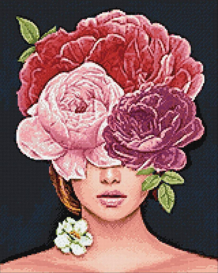 Flower Harmony CS2524 15.8 x 19.7 inches Crafting Spark Diamond Painting Kit