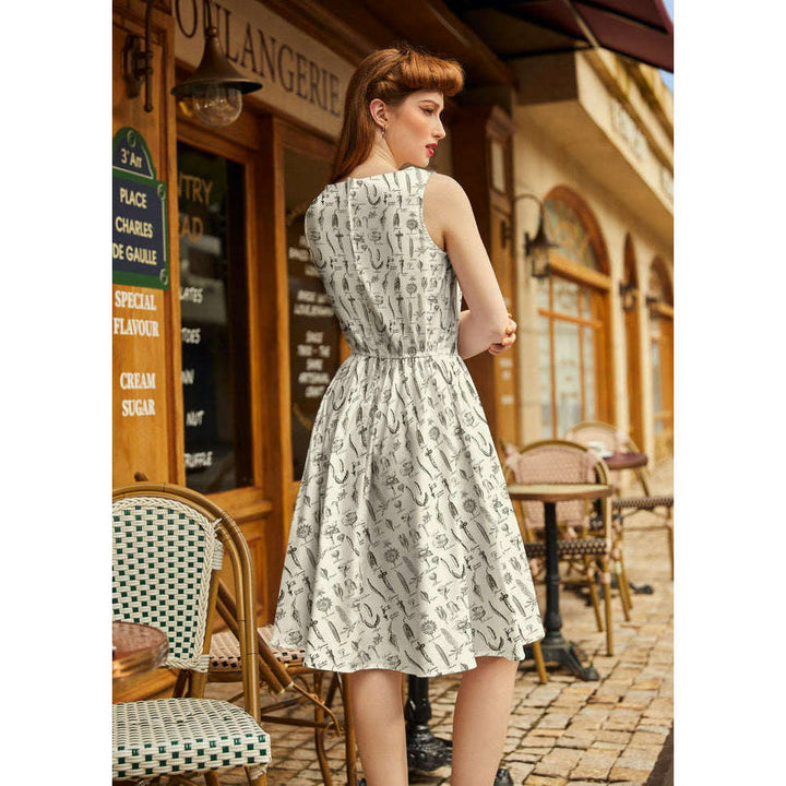 Flower Parts Vintage Dress