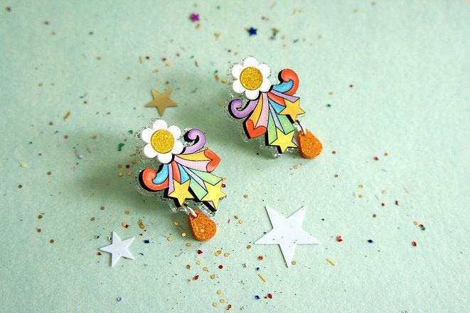 Flower Power Earrings by Laliblue - Quirks!
