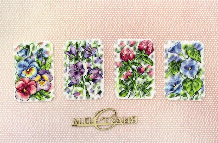 Flower Symphony P-491 / SR-491 Plastic Canvas Counted Cross Stitch Kit