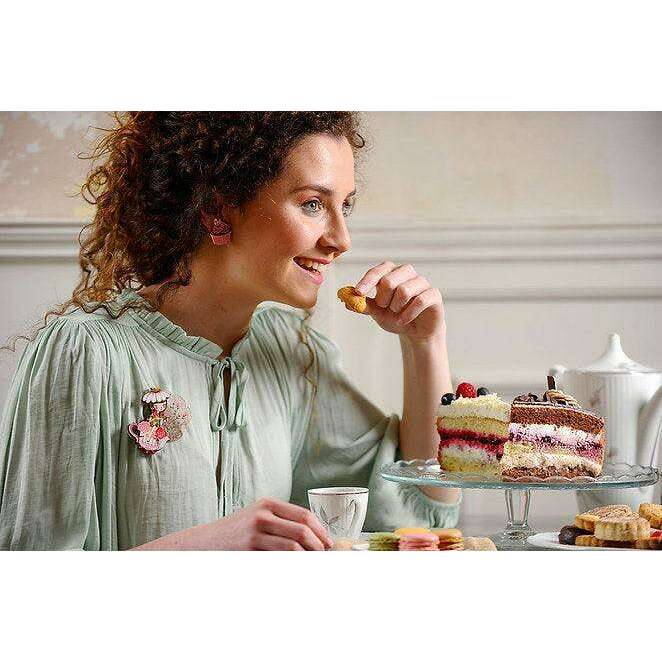 Flower Tea Brooch by LaliBlue - Quirks!
