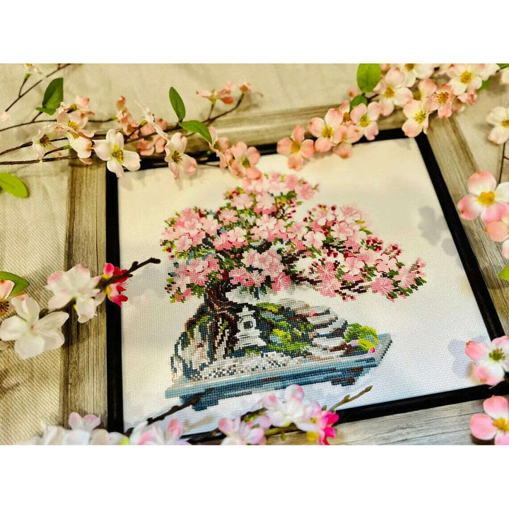 Flowering Bonsai R2042 Counted Cross Stitch Kit