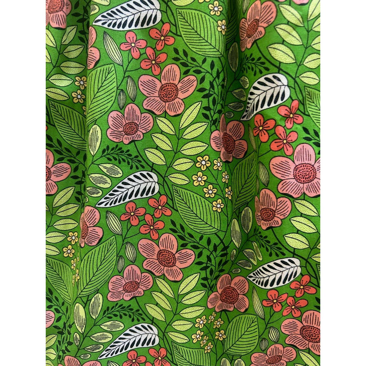 Flowers Collared Dress