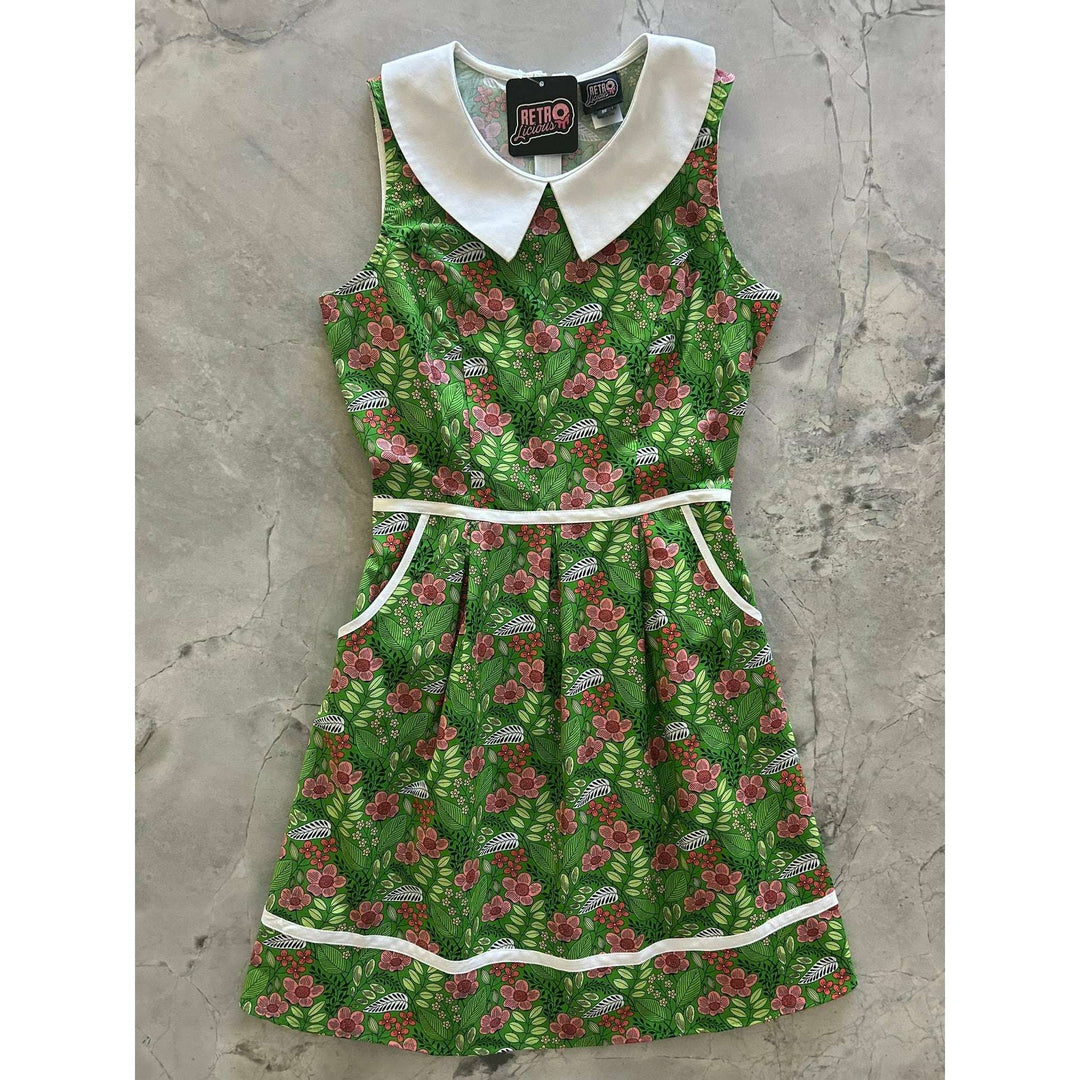 Flowers Collared Dress