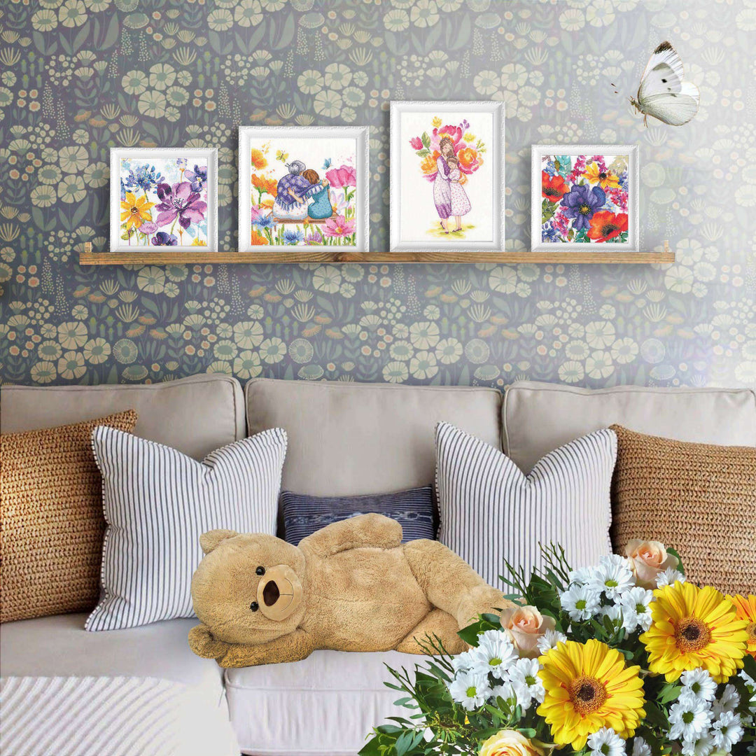Flowers of happiness M1042 Counted Cross Stitch Kit