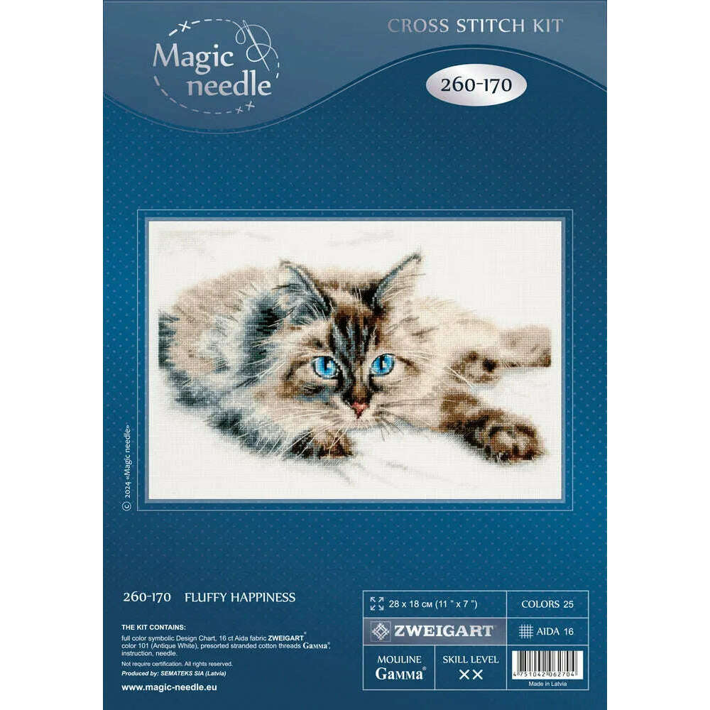 Fluffy Happiness 260-170 Counted Cross-Stitch Kit