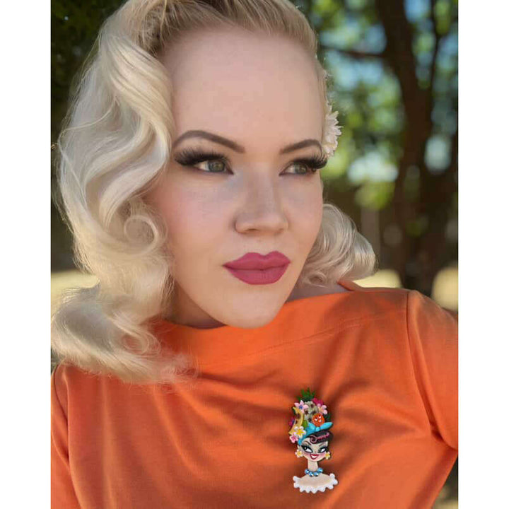 Forbidden Fruits Brooch by Miss Fluff x Lipstick & Chrome – view 4