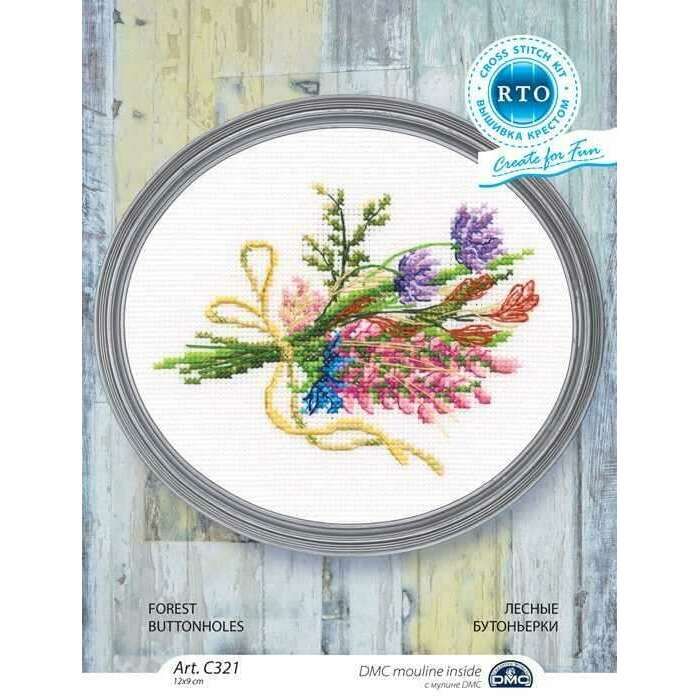 Forest buttonholes C321 Counted Cross Stitch Kit