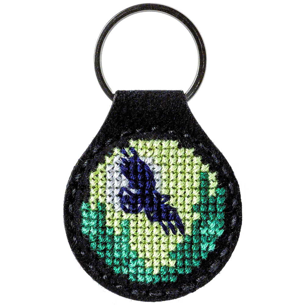 Forest Key Chain Cross-stitch kit on artificial leather FLHL-015