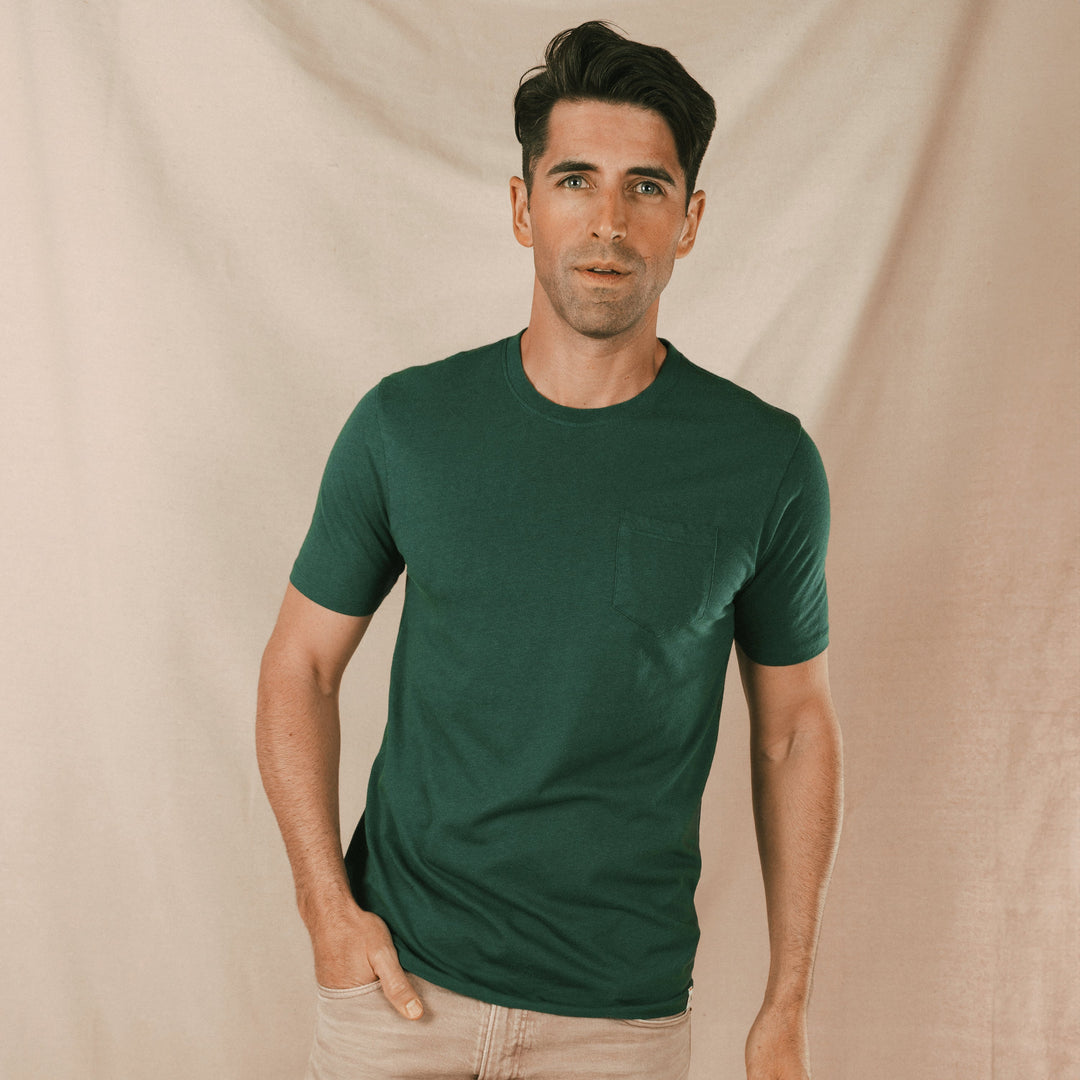 The Bistro | Forest Green Everyman™ Pocket T Shirt