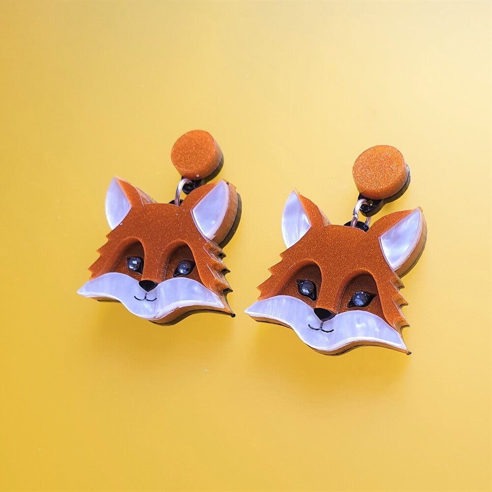 Fox Earrings by Cherryloco Jewellery 4