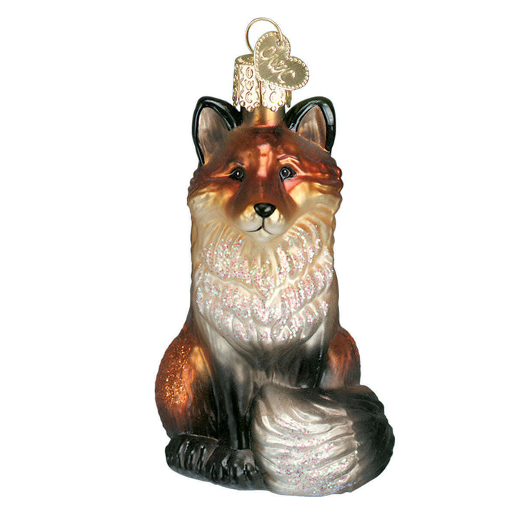 Old World Christmas Fox Blown Glass Ornament