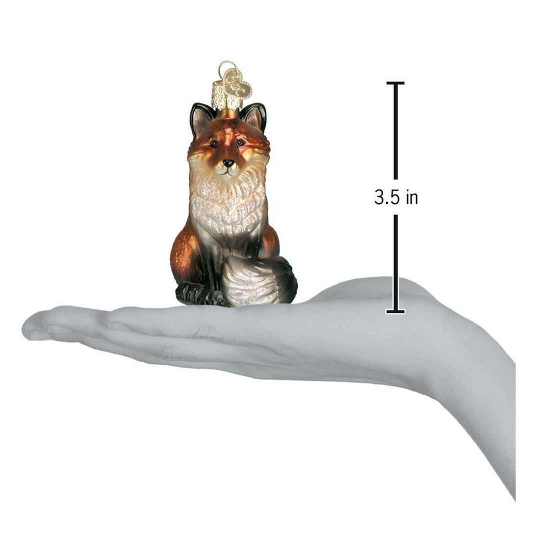 Old World Christmas Fox Blown Glass Ornament
