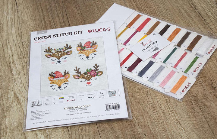 Foxes and Deer JK032L Counted Cross-Stitch Kit