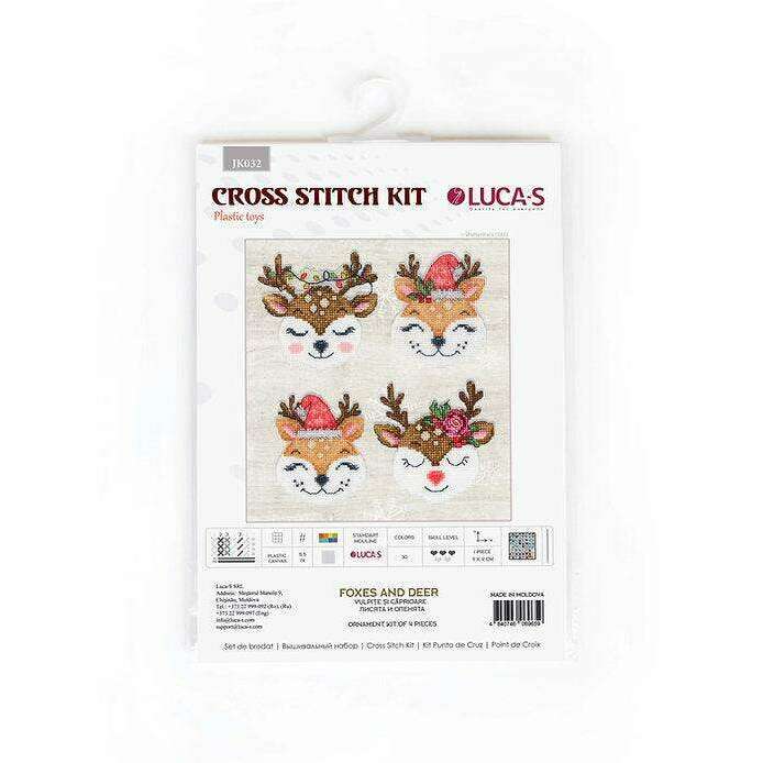 Foxes and Deer JK032L Counted Cross-Stitch Kit