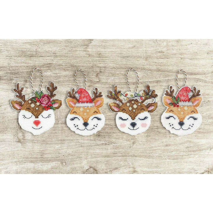 Foxes and Deer JK032L Counted Cross-Stitch Kit