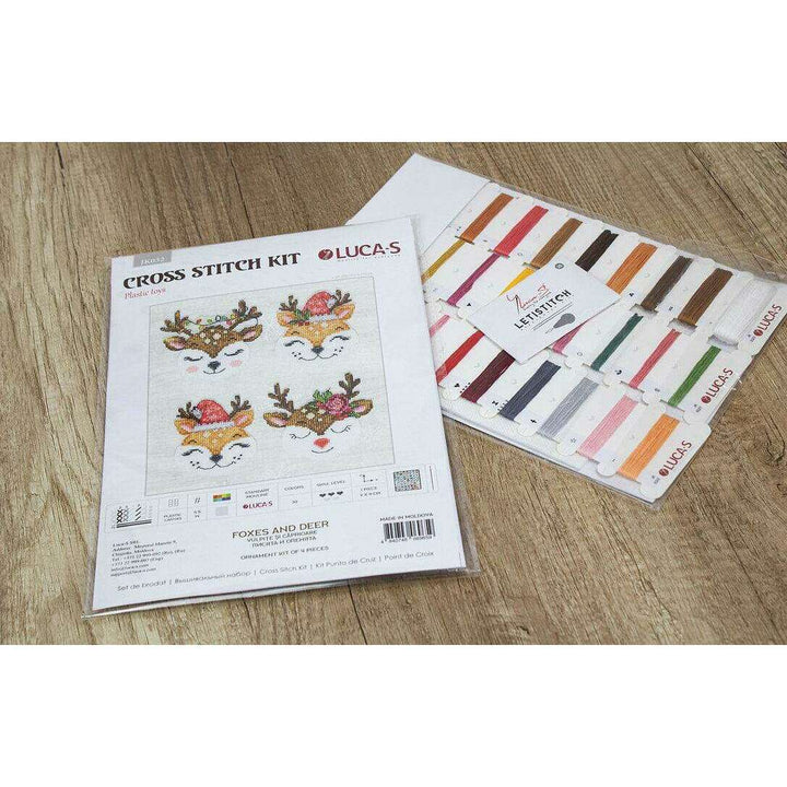 Foxes and Deer JK032L Counted Cross-Stitch Kit