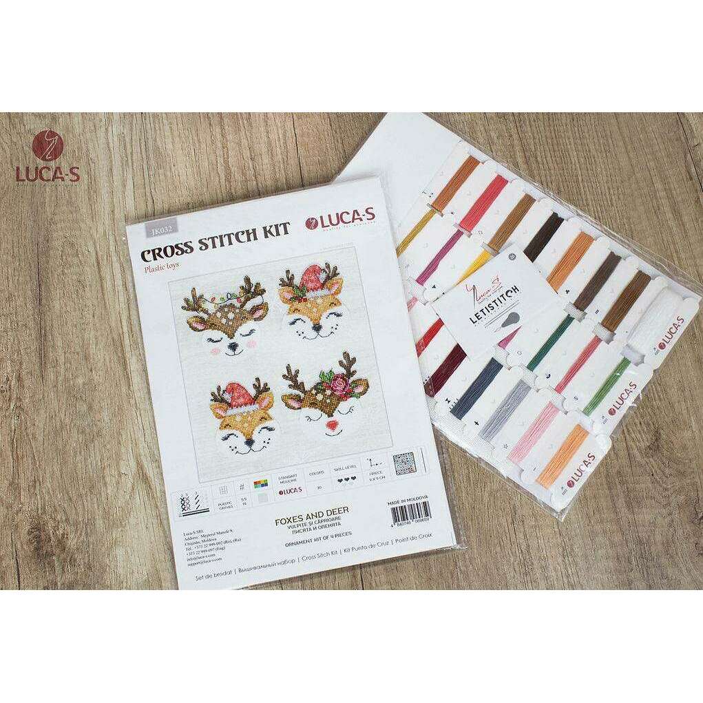 Foxes and Deer JK032L Counted Cross-Stitch Kit