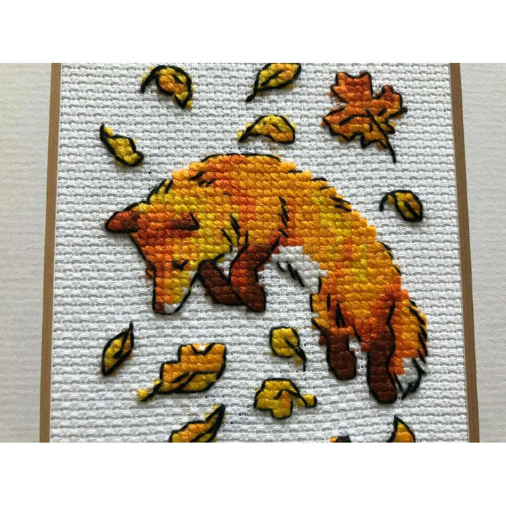 Foxes in Leaves R1879 Counted Cross Stitch Kit