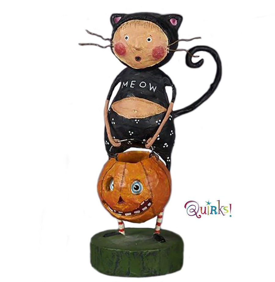 Fraidy Cat Halloween Lori Mitchell Collectible Figurine - Quirks!