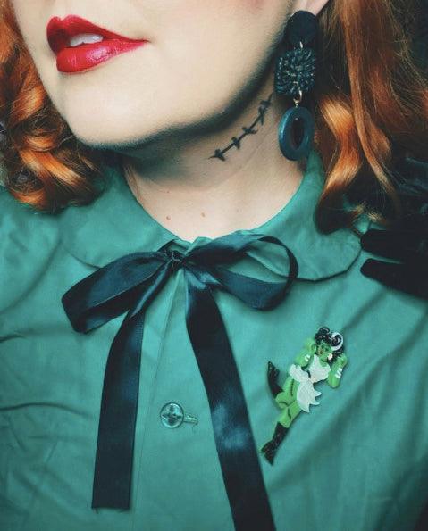 FrankenBelle Halloween Brooch by Lipstick & Chrome - Quirks!