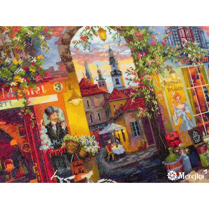 French Cafe K-227 Counted Cross-Stitch Kit