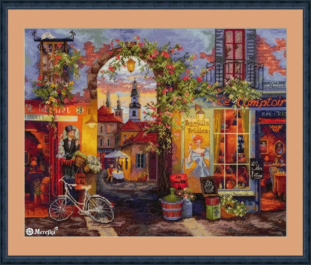 French Cafe K-227 Counted Cross-Stitch Kit