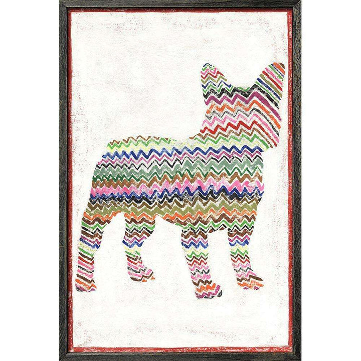 "Frenchie With Zig Zag" Art Print - Quirks!