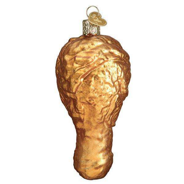 Old World Christmas Fried Chicken Blown Glass Ornament