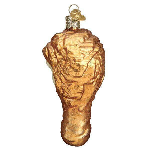 Old World Christmas Fried Chicken Blown Glass Ornament