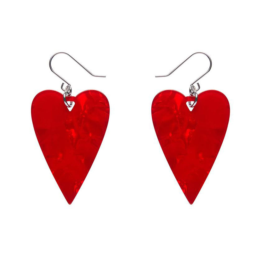 From the Heart Essential Drop Earrings - Red (3 Pack) by Erstwilder image