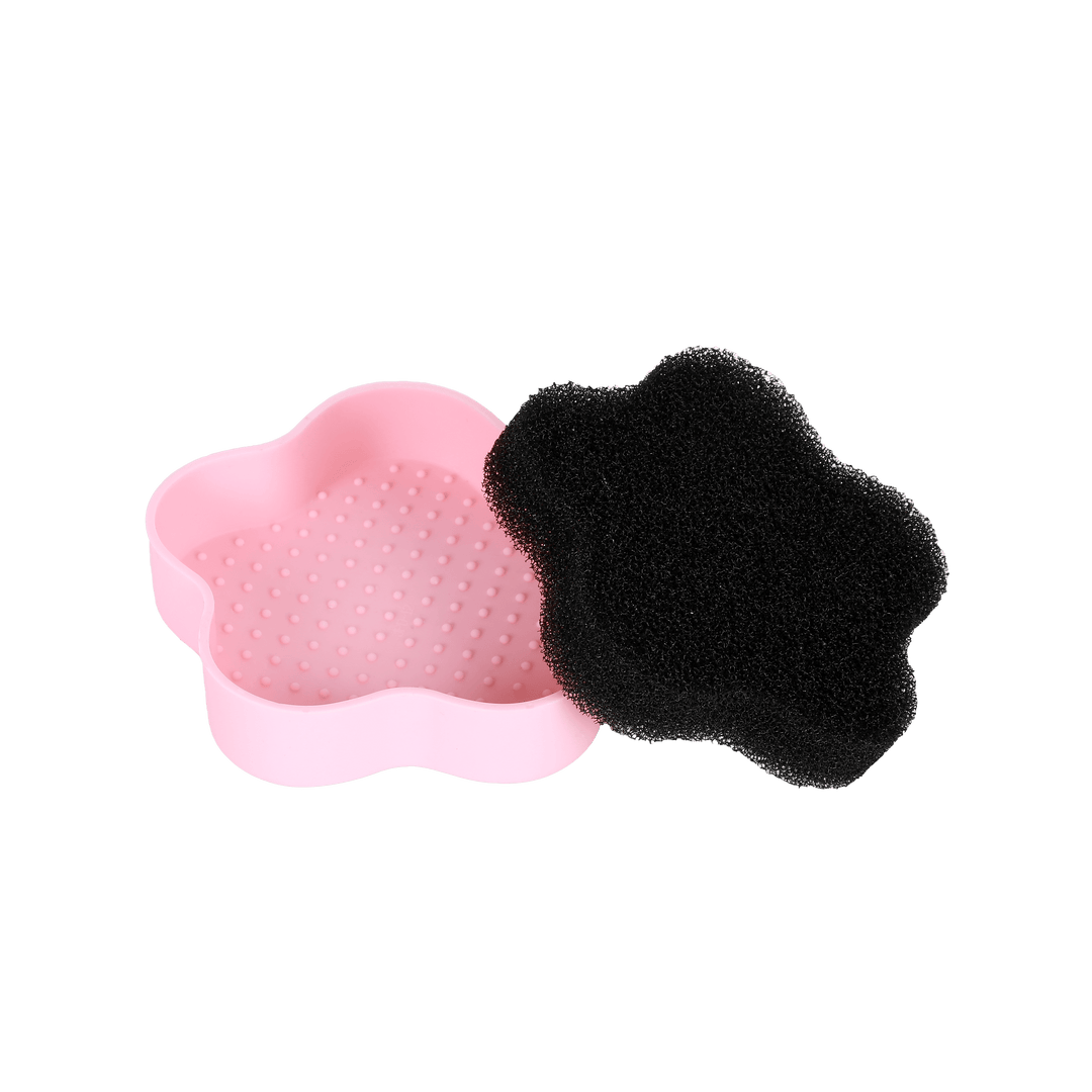 Frosted Snow Sparkle | 7 PC Makeup Brush & Cleaning Mat Set