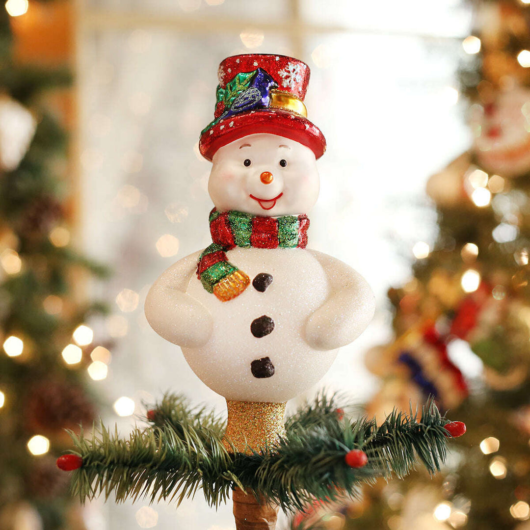 Old World Christmas Frosty Tree Top