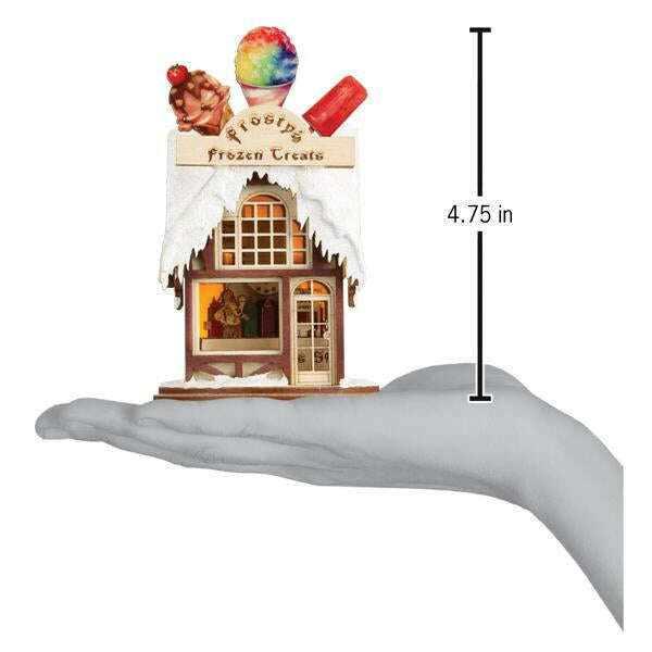 Old World Christmas Frosty's Treat Shop Light-Up Ornament