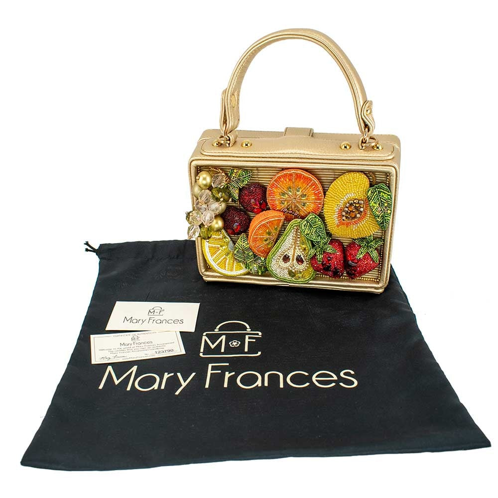Fruit Mix Top Handle Bag by Mary Frances Image 10