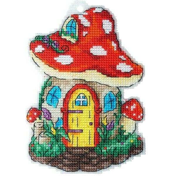Fungus house  Counted cross stitch kit 8045A