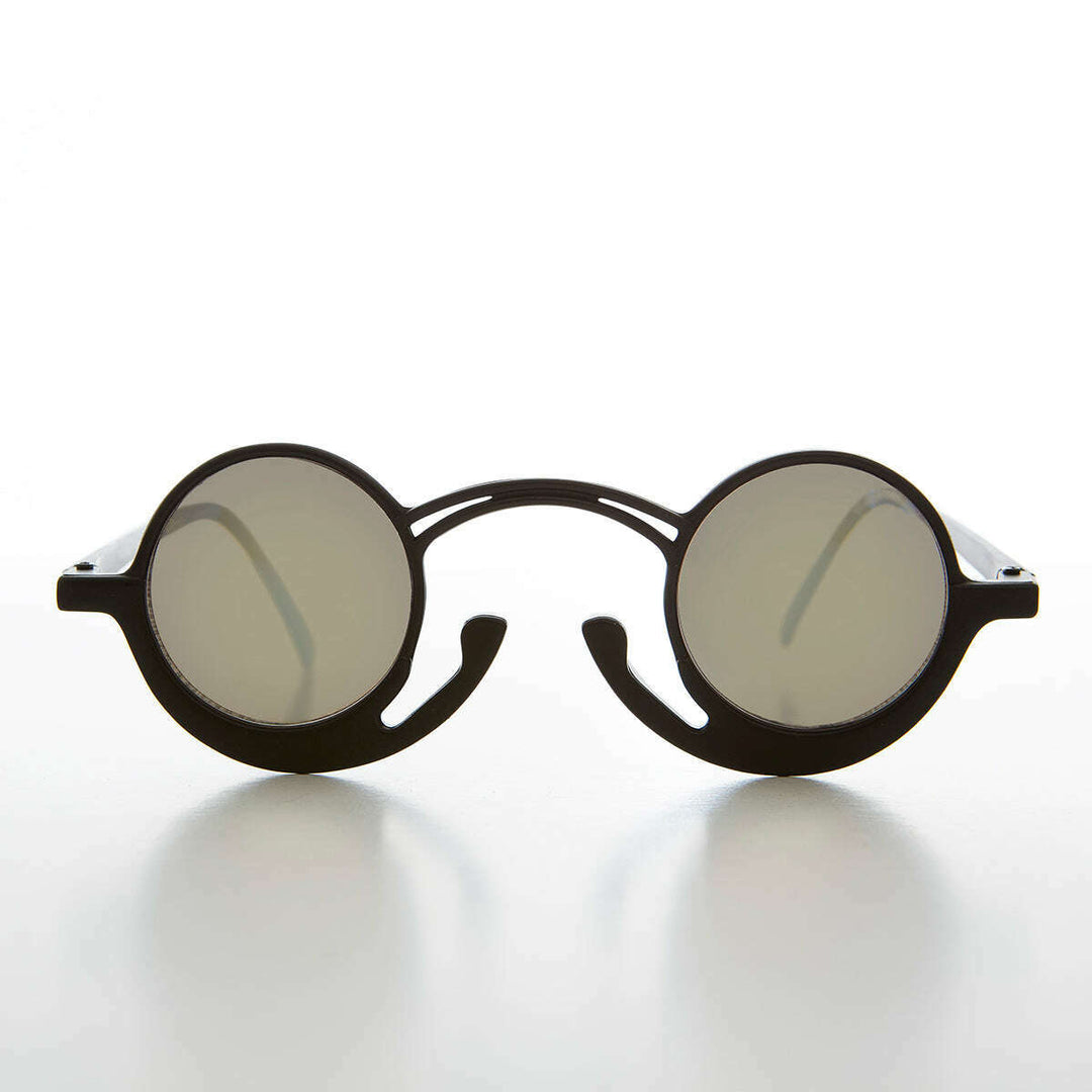 Funky Round Unique Steampunk Sunglasses - Pepe