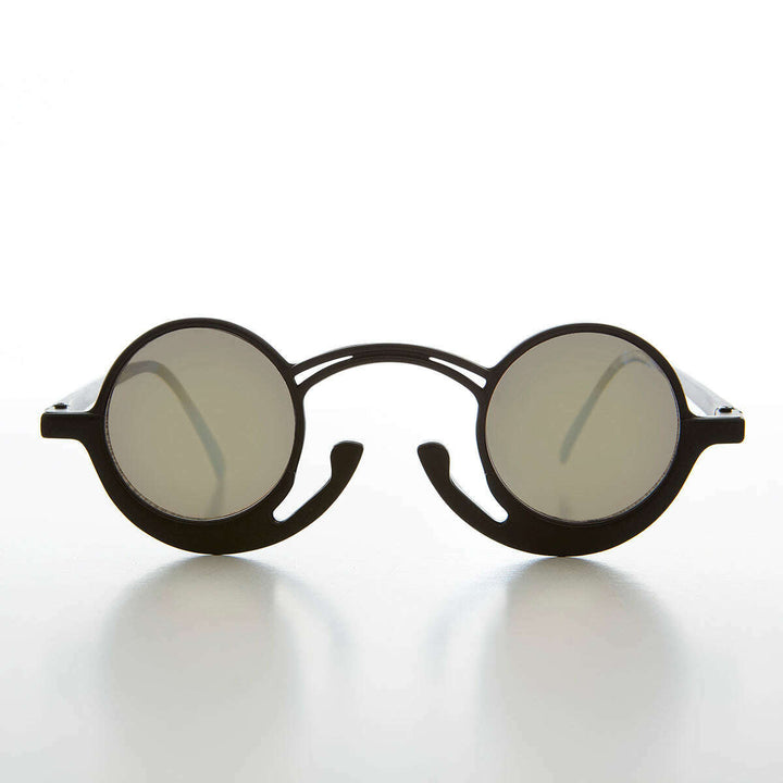 Funky Round Unique Steampunk Sunglasses - Pepe