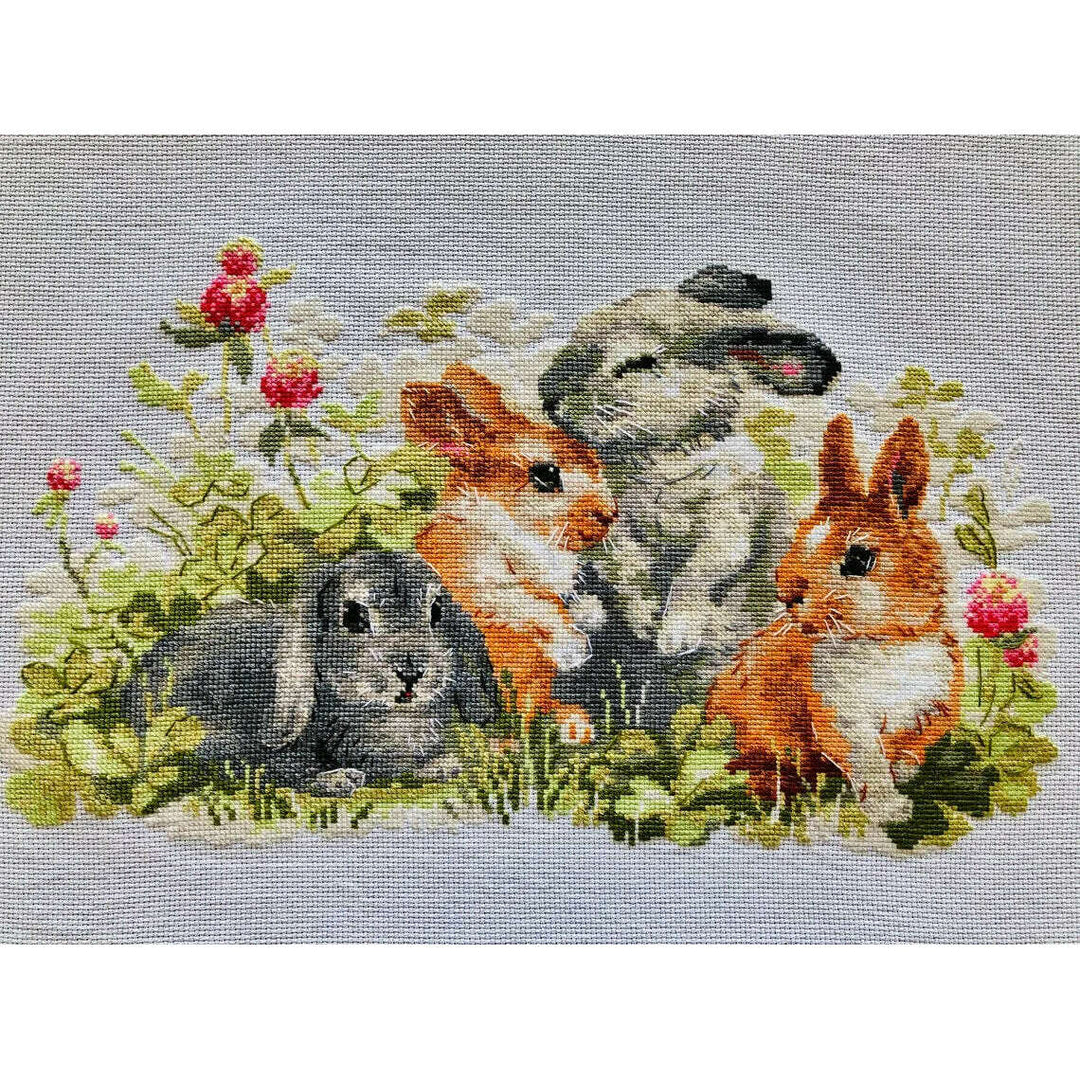 Funny Rabbits R1416 Counted Cross Stitch Kit