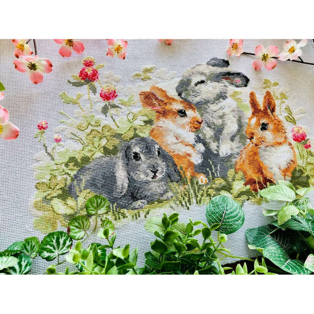 Funny Rabbits R1416 Counted Cross Stitch Kit